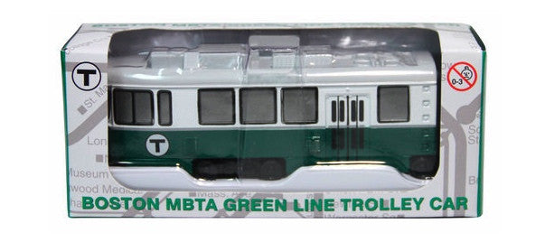 MBTA Miniature Die Cast Green Line Trolley in Package